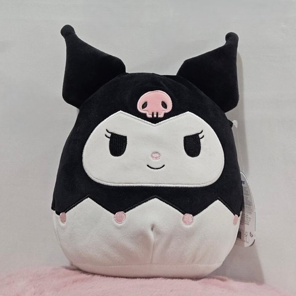 New SQUISHMELLOW SANRIO KUROMI 8-IN PLUSH
